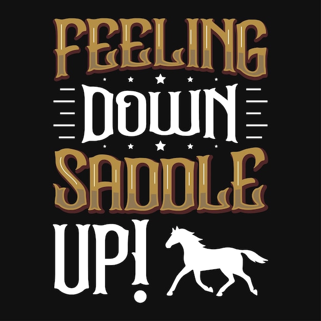 Vector horse riding tshirt design