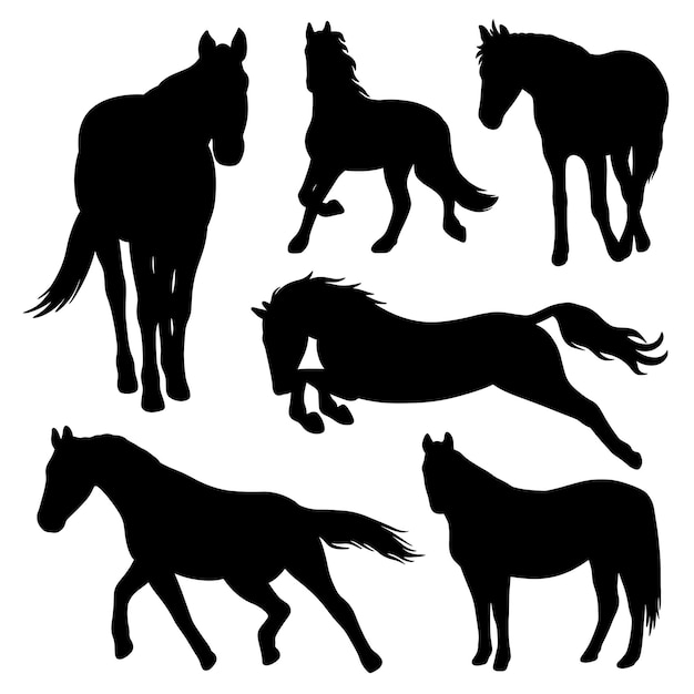 Horse silhouette bundle