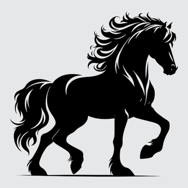 Vector horse silhouette vector