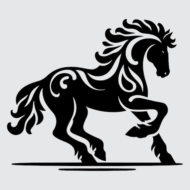 Vector horse silhouette vector