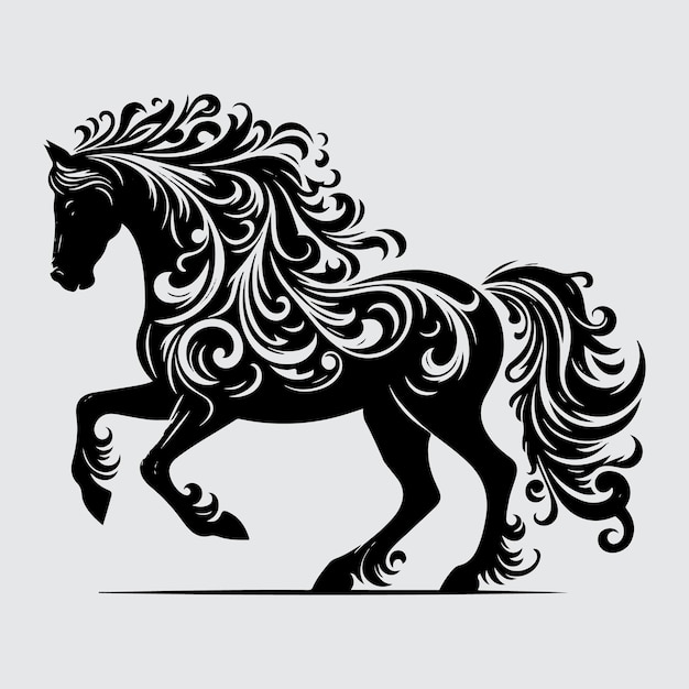 Vector horse silhouette vector