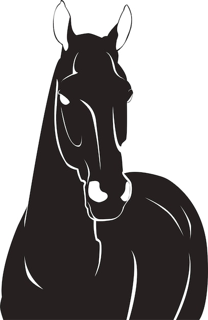 Vettore horse silhouette