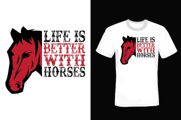 Vector horse t shirt design, typography, vintage