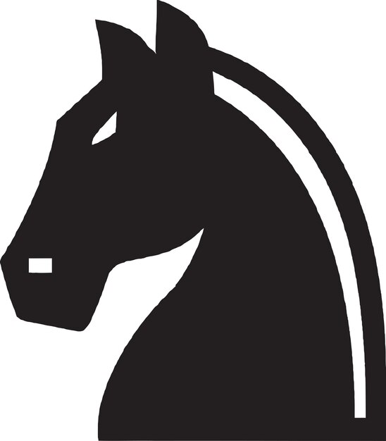 Horse Training Icon Design Vector Graphic