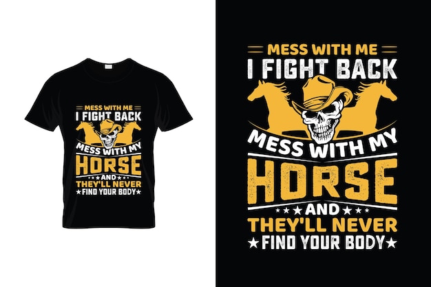 horse TShirt Design or horse poster Design horse Quotes horse Typography