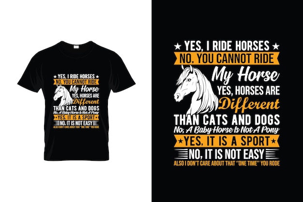 horse TShirt Design or horse poster Design horse Quotes horse Typography