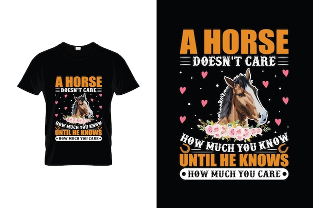 horse TShirt Design or horse poster Design horse Quotes horse Typography