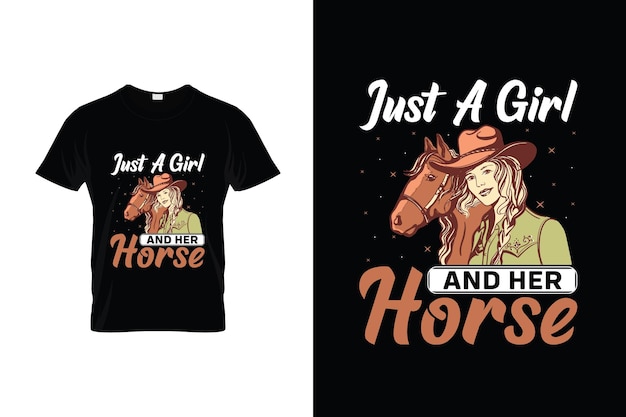 ベクトル 馬のtシャツのデザインまたは馬のポスターのデザイン馬の引用馬のタイポグラフィ