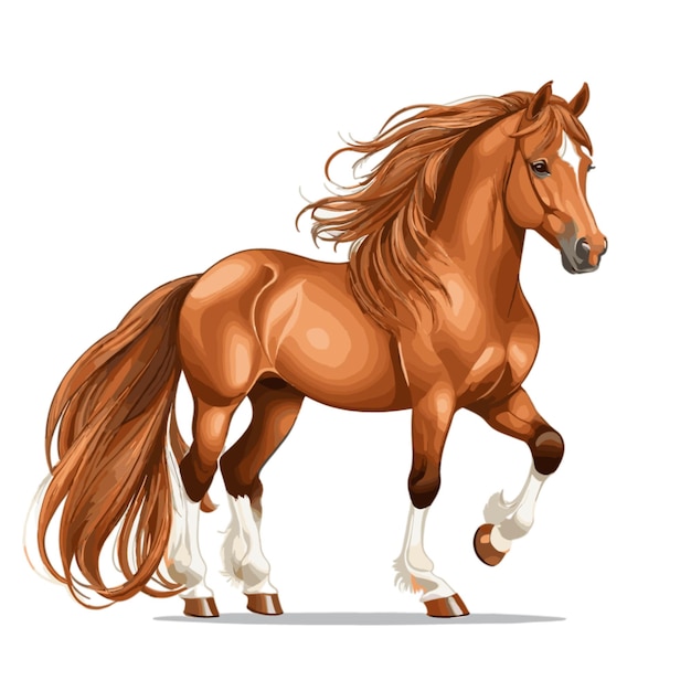 Horse vector on a white background