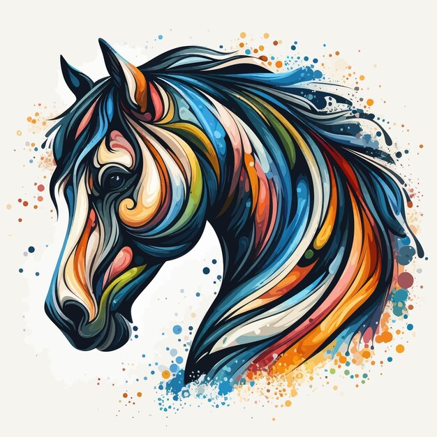 Vector horseheadpaint