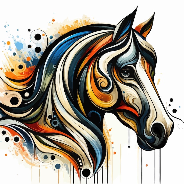 Vector horseheadpaint