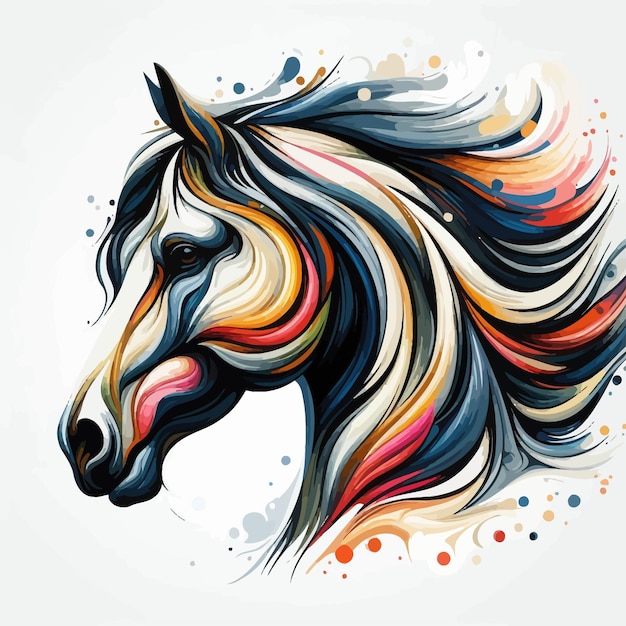 Vector horseheadpaint