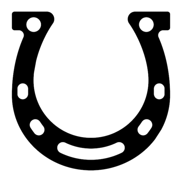 Horseshoe icon vector image can be used for casino