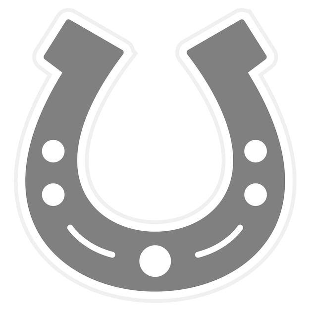 Horseshoe icon vector image Can be used for Wild West