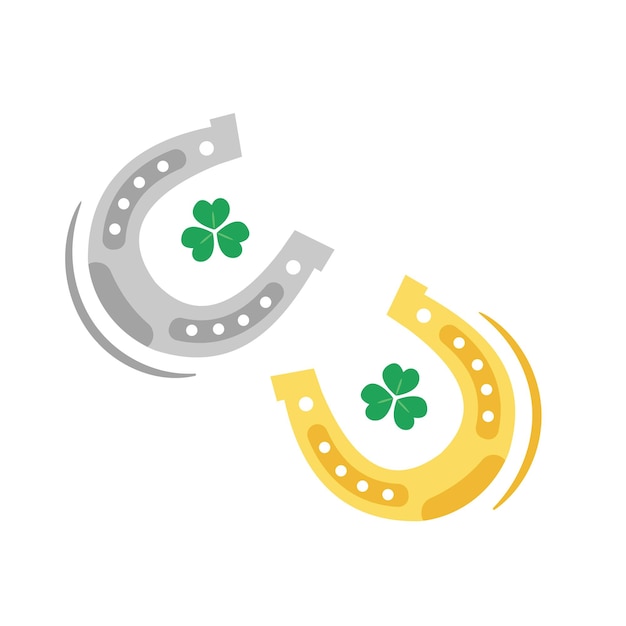 Vector horseshoe illustration vector perfect for st patricks day