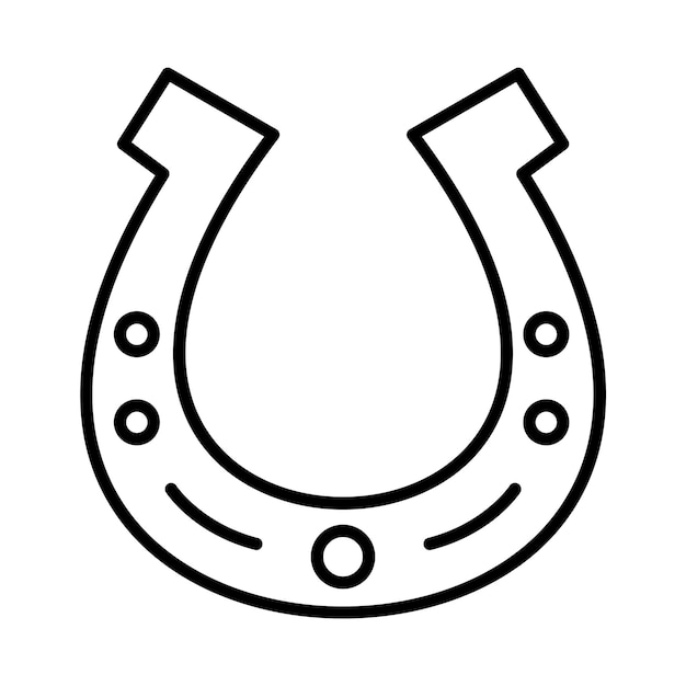 Horseshoe Line Illustration