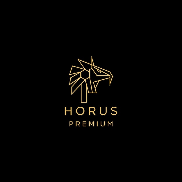 Horus design icon logo template