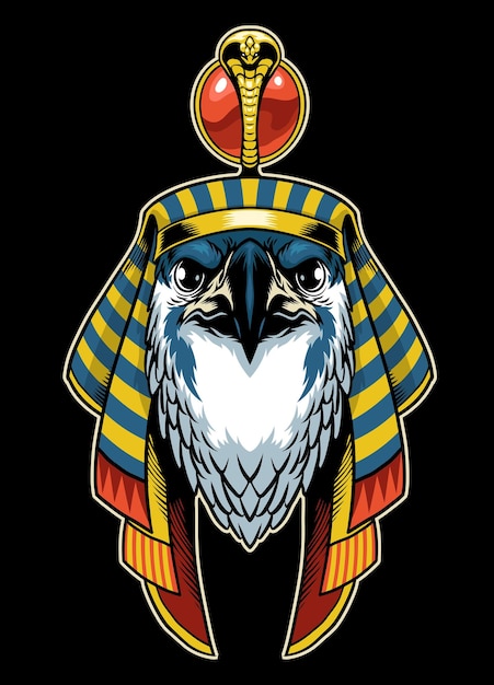 Testa del dio egizio di horus