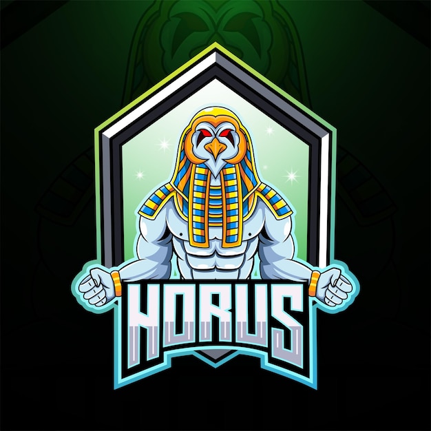 Horus esport mascotte logo