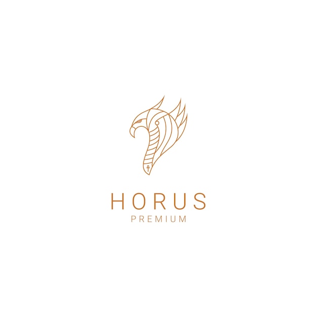 Vector horus logo design icon template