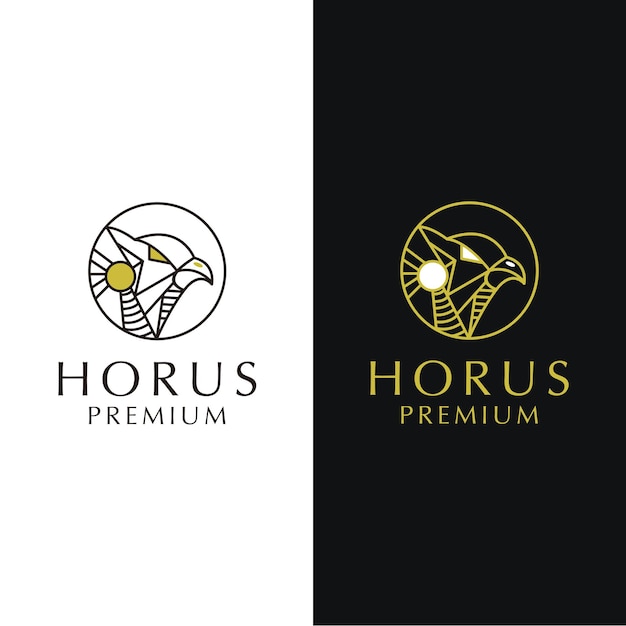 Horus logo design icon template