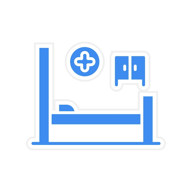 Hospital bed icon vector image can be used for medicine