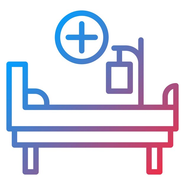 Vector hospital bed icon vector image can be used for tuberculosis