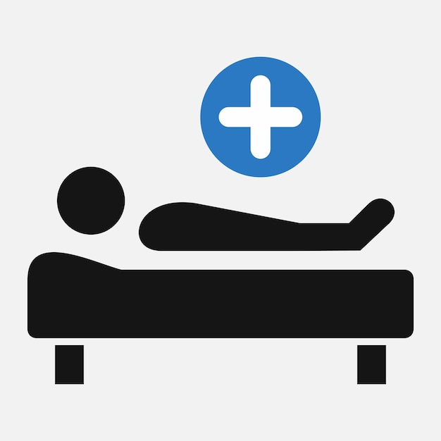 hospital bed vector icon4