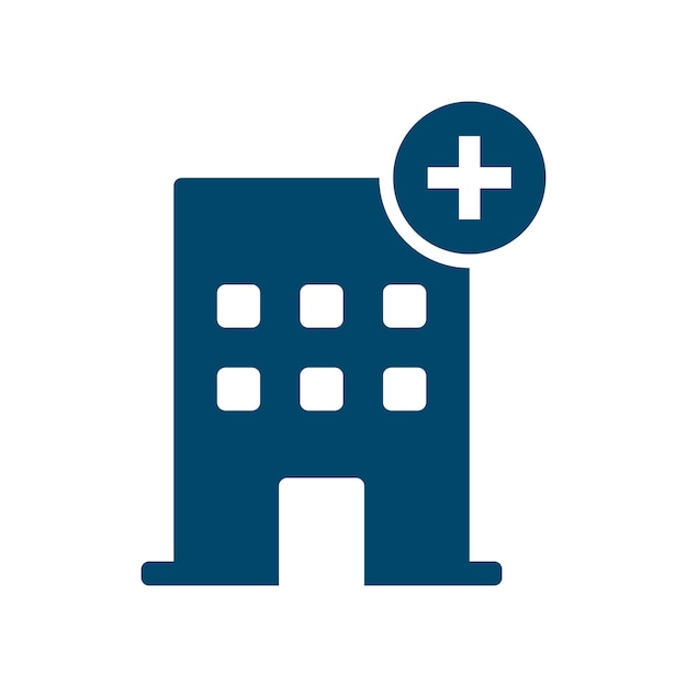 Vector hospital building icon vector design template