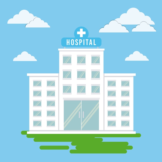 hospital building icon 