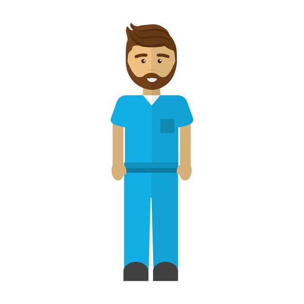 Vector hospital doctor icon image