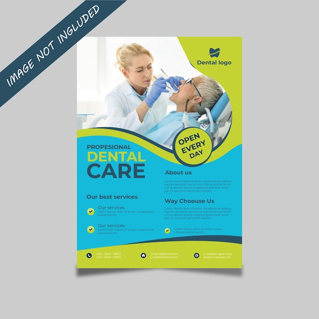 hospital flayer dental clinic dental health template clinic flyer