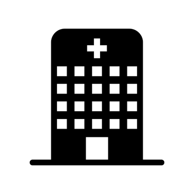 Hospital icon vector on trendy design