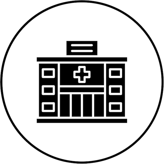 Vector hospital icon