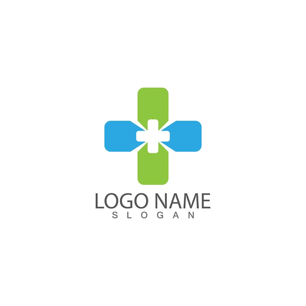 Vector hospital logo template