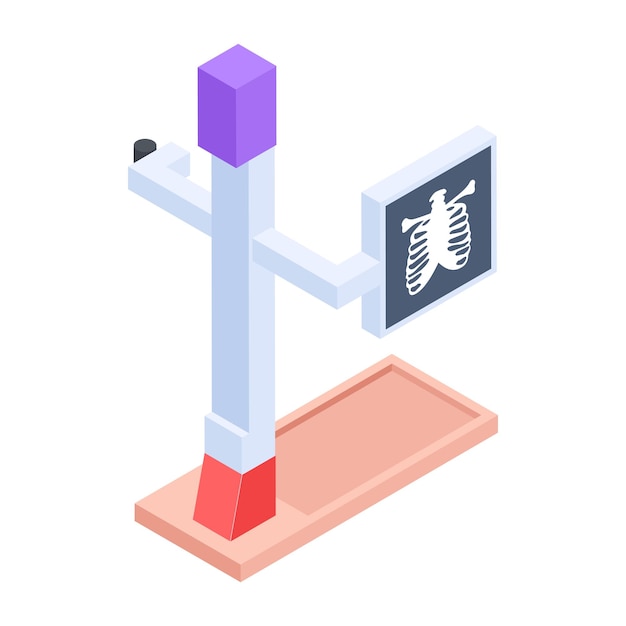 Hospital Machinery Isometric Icon