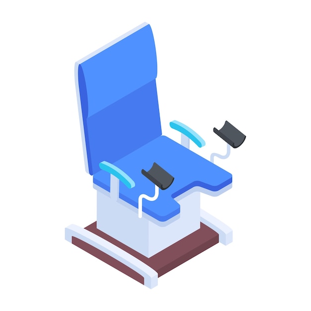 Vector hospital machinery isometric icon