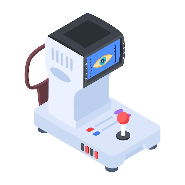 Vector hospital machinery isometric icon