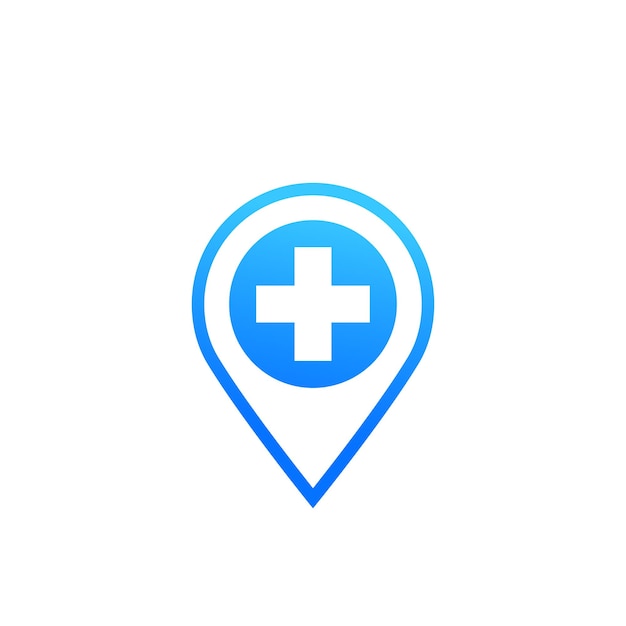 Hospital mark vector icon