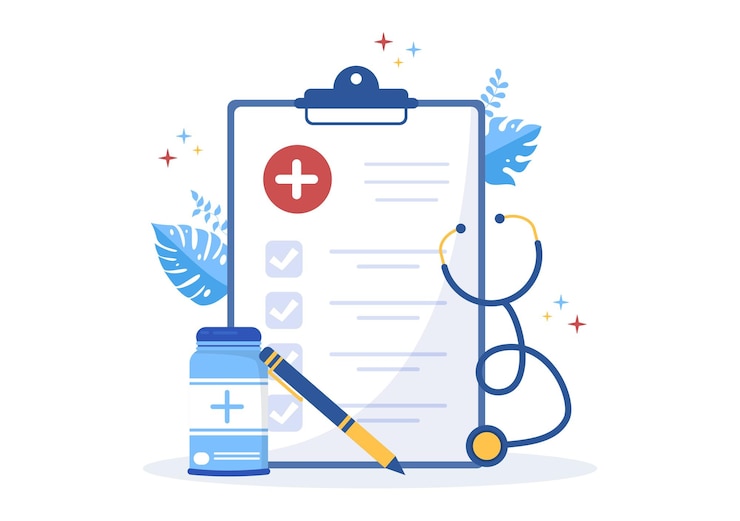 Vector hospital medical billing services illustration