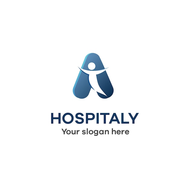 Vector hospital modern logo template