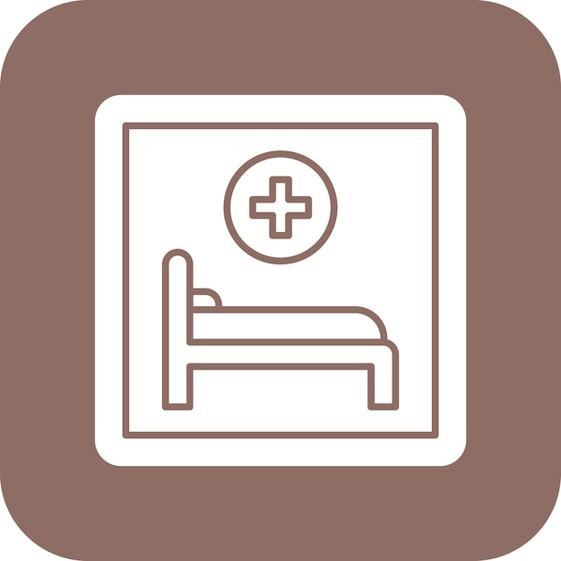 Vector hospital sign vector icon can be used for pharmacy iconset