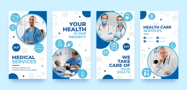 Vector hospital template design