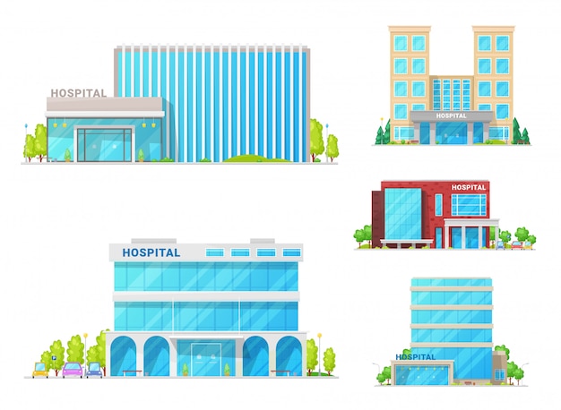 Hospitals, medical clinic and ambulance buildings