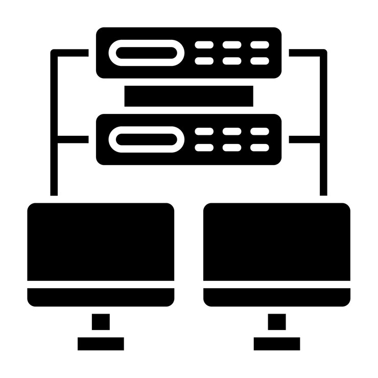 Vector hosting icon