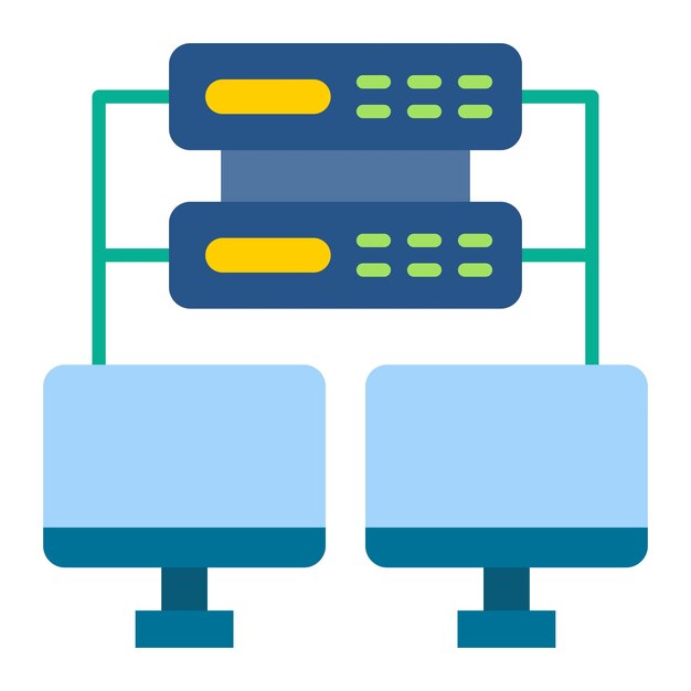 Vector hosting icon