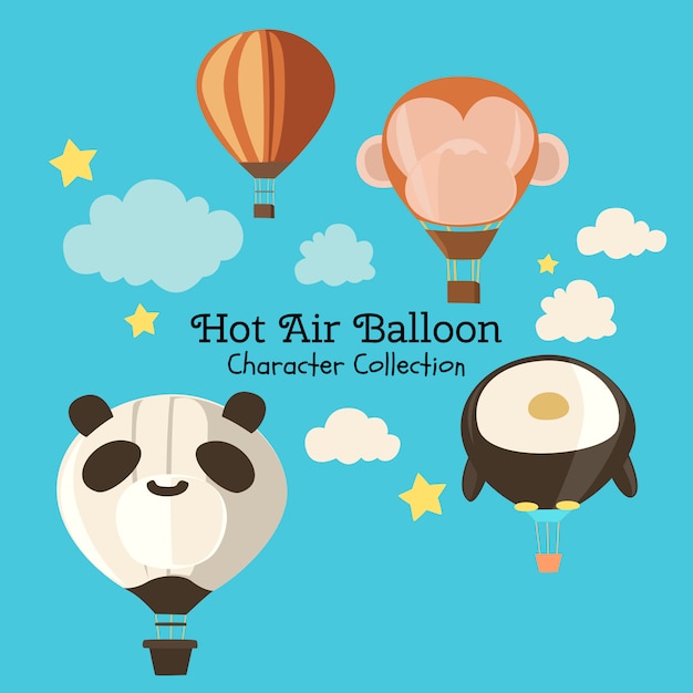 Hot air balloon character collection