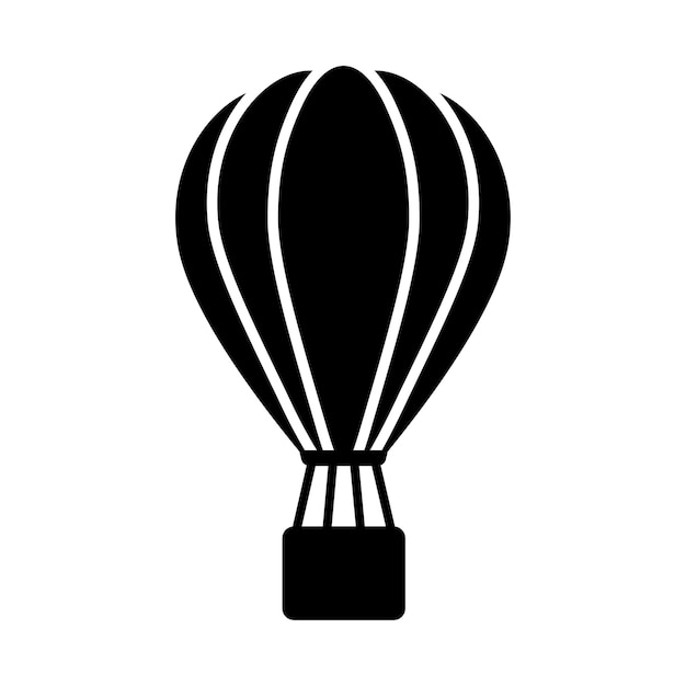 hot air balloon icon for graphic and web design