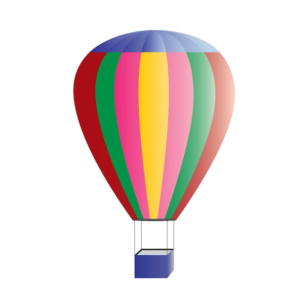 Vettore icona della mongolfiera per grafica e web design