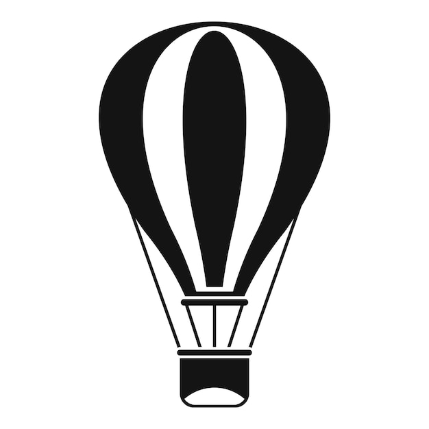 Hot air balloon icon Simple illustration of air balloon vector icon for web design